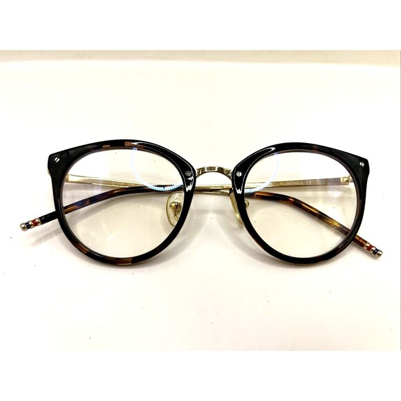 Donna Eyeglasses DN08W Wide AFB Designer Frames Only Brown 47-21-141 - Picture 2 of 6